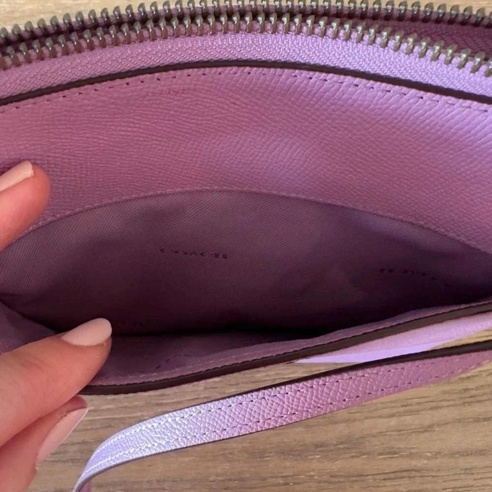 COACH Kitt Messenger Crossbody Bag-Crossgrain Leather-Limited Edtn Lilac-#59975